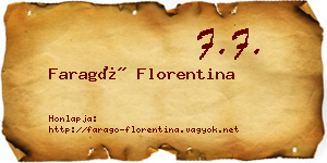 Faragó Florentina névjegykártya